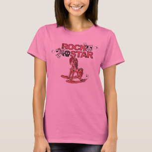Rockstar lustiger Schaukelpferd Damen Umstandsshir T-Shirt