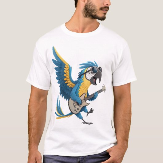 ROCKSTAR MACAW T-Shirt (Vorderseite)