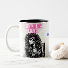 Rockstar Mama: Channel Deine innere Rock-Goddess Zweifarbige Tasse