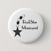 Rockstar-Manikürist Button (Vorderseite)