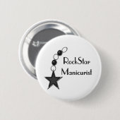 Rockstar-Manikürist Button (Vorne & Hinten)
