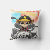Rockstar Monkey Kissen (Rückseite)