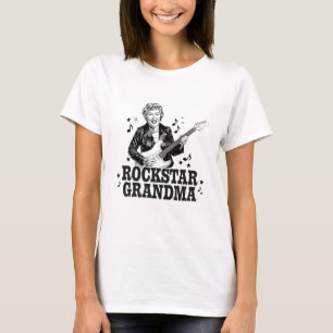 Rockstar Oma - Spaß und Retro Music Design T-Shirt