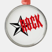 Rockstar Ornament Aus Metall (Vorne)