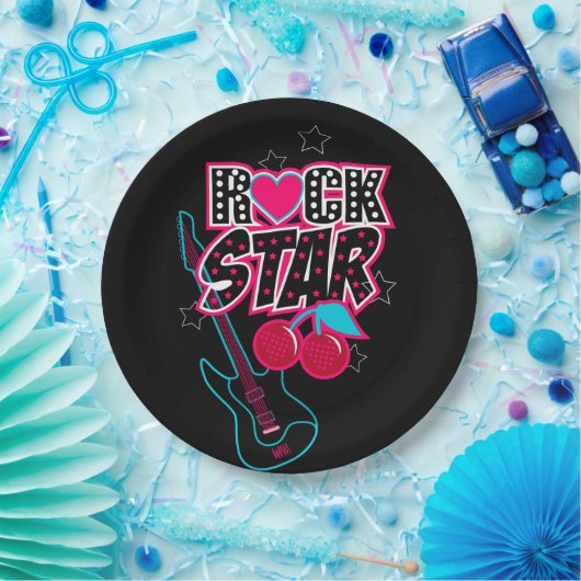 Rockstar Pappteller (Party)
