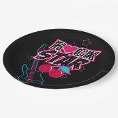 Rockstar Pappteller (Schrägansicht)