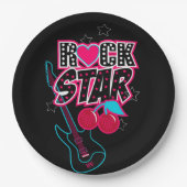 Rockstar Pappteller (Vorderseite)