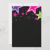 Rockstar Pink lila Gitarre Geburtstag Einladung (Rückseite)