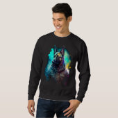 Rockstar portrait Belgian Malinois Sweatshirt (Vorne ganz)