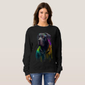 Rockstar portrait italian mastiff Cane Corso Sweatshirt (Vorne ganz)