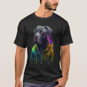 Rockstar portrait italian mastiff Cane Corso T-Shirt (Vorderseite)