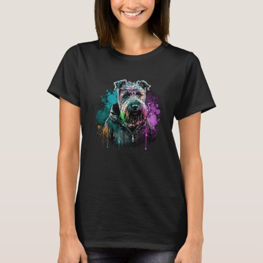 Rockstar portrait Soft coated wheaten terrier T-Shirt (Vorderseite)