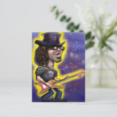 Rockstar Postkarte (Stehend Vorderseite)
