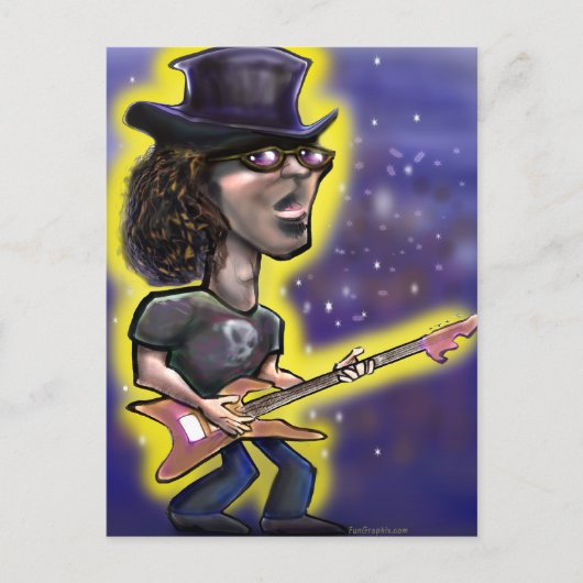 Rockstar Postkarte (Vorderseite)