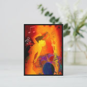 Rockstar Postkarte (Stehend Vorderseite)