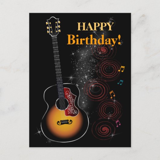 Rockstar Postkarte (Vorderseite)