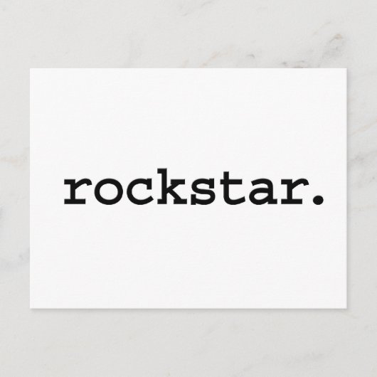 Rockstar. Postkarte (Vorderseite)