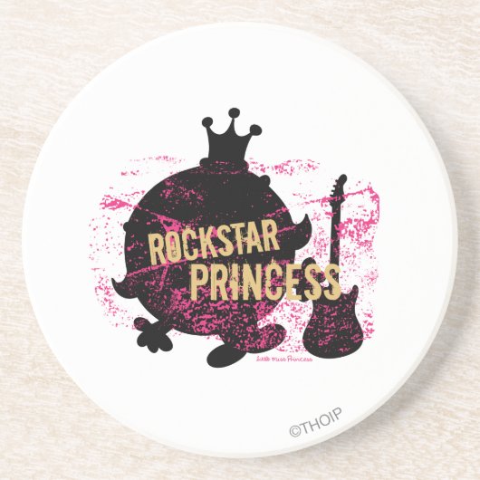 Rockstar Princess Getränkeuntersetzer (Vorne)