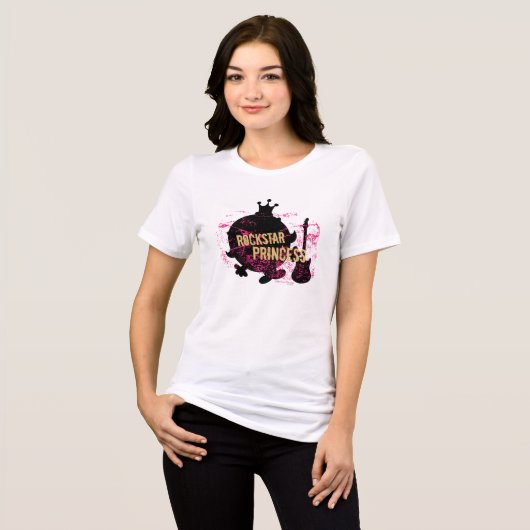 Rockstar Princess Tri-Blend Shirt (Vorderseite voll)