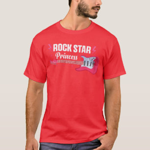 Rockstar-Prinzessin Gitarrenmusik Punk Rock Freund T-Shirt