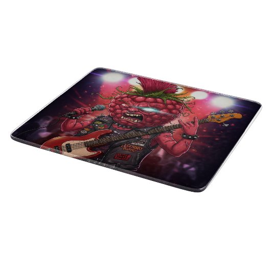 Rockstar Raspberry Schneidebrett (Ecke)