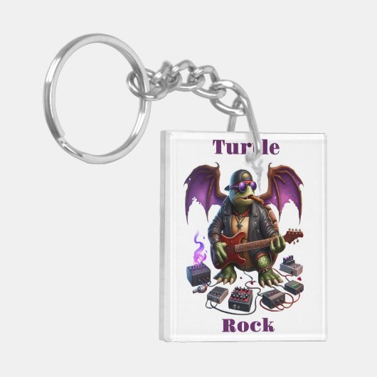 Rockstar Reptiles Midnight Jam Session Schlüsselanhänger (Vorderseite links)