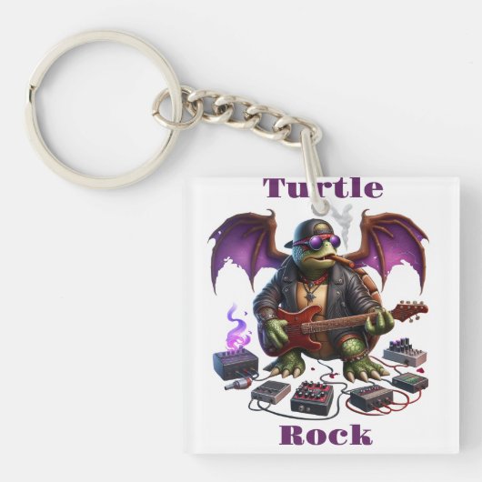 Rockstar Reptiles Midnight Jam Session Schlüsselanhänger (Vorderseite)