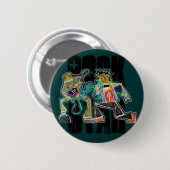 ROCKSTAR-ROBOTER Knopf Button (Vorne & Hinten)