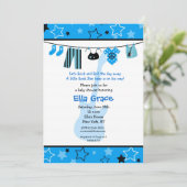 ROCKSTAR Rocker-Babyparty-Einladung Einladung (Stehend Vorderseite)