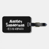 Rockstar Rot scherzt Gepäckanhänger (Rückseite horizontal)