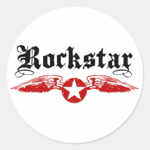 Rockstar Runder Aufkleber
