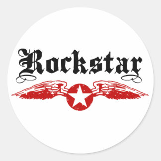 Rockstar Runder Aufkleber
