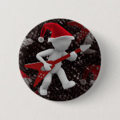Rockstar Santa Button (Vorderseite)