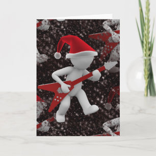 Rockstar Santa Feiertagskarte