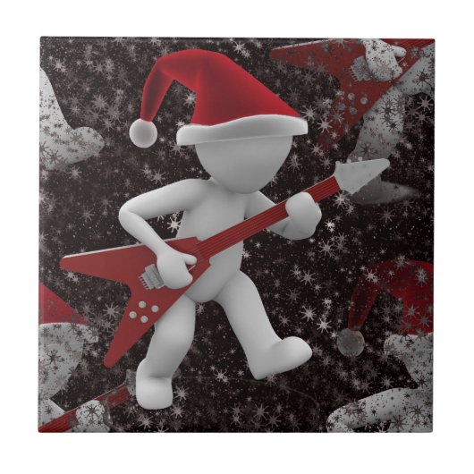 Rockstar Santa Fliese (Vorderseite)