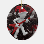 Rockstar Santa Keramik Ornament (Links)