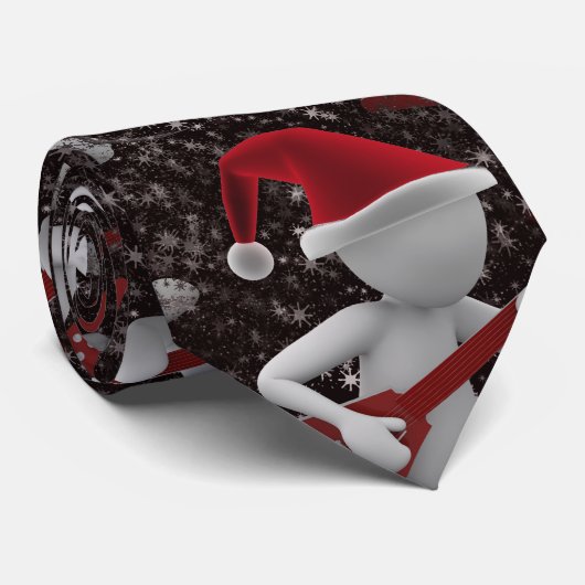 Rockstar Santa Krawatte (Gerollt)