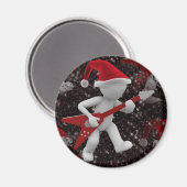 Rockstar Santa Magnet (Vorderseite/Rückseite)
