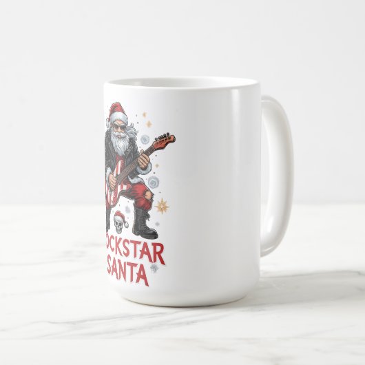 Rockstar Santa Mug Kaffeetasse (VorderseiteRechts)