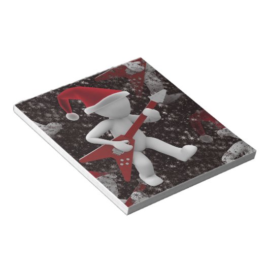 Rockstar Santa Notizblock (angewinkelt)