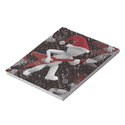 Rockstar Santa Notizblock (Rotiert)