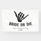 Rockstar Skeleton Junggeselinnen-Abschied überbrüc Banner (Horizontal)