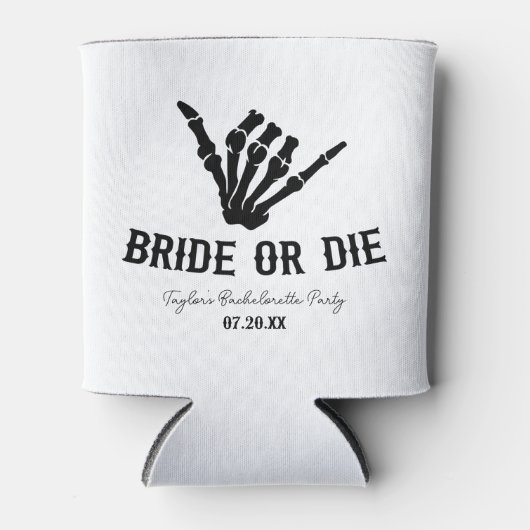 Rockstar Skeleton Junggeselinnen-Abschied überbrüc Dosenkühler (Vorderseite)