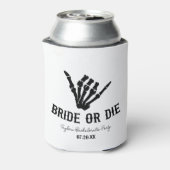 Rockstar Skeleton Junggeselinnen-Abschied überbrüc Dosenkühler (Kanne Rückseite)