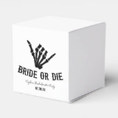 Rockstar Skeleton Junggeselinnen-Abschied überbrüc Geschenkschachtel (Rückseite)