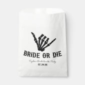 Rockstar Skeleton Junggeselinnen-Abschied überbrüc Geschenktütchen (Vorderseite)