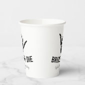 Rockstar Skeleton Junggeselinnen-Abschied überbrüc Pappbecher (Links)