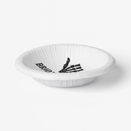 Rockstar Skeleton Junggeselinnen-Abschied überbrüc Pappteller (Gewinkelt)