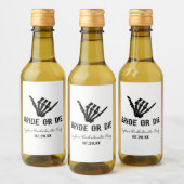 Rockstar Skeleton Junggeselinnen-Abschied überbrüc Weinetikett (Flaschen)