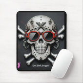 "Rockstar Skull Coolness" Mousepad (Mit Mouse)